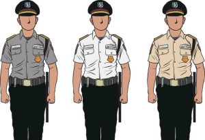 ilustrasi seragam security